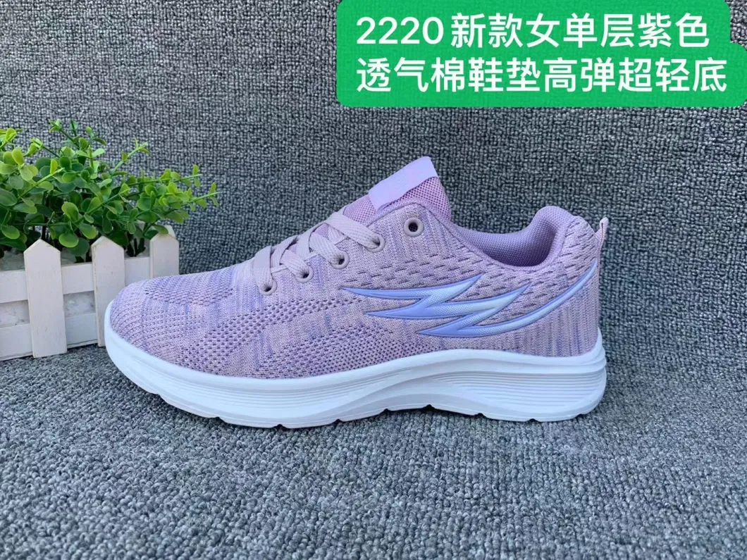 Wholesale Men Sports Casual Fashion Walking Climbing Gym Train Running School Footwear Latest Sneaker Leisure Comfort Breathale Flyknit Shoes for Male