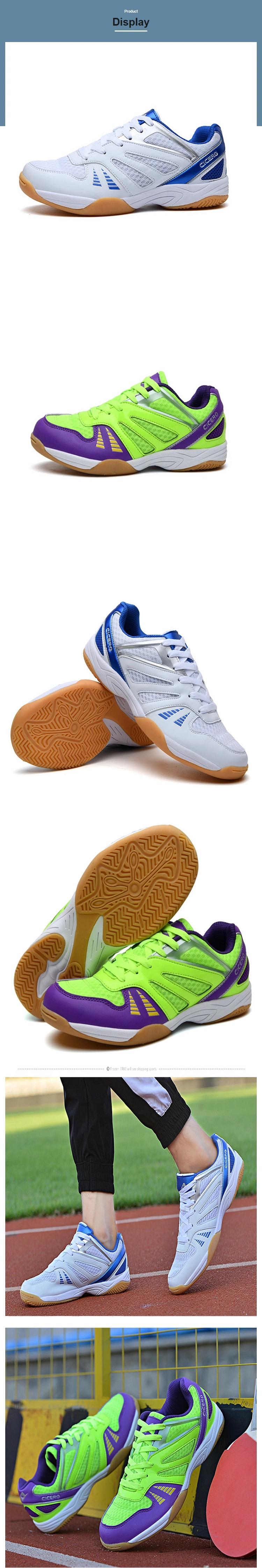 Custom Soft Male Elastic Force Sneakers Badminton Shoes