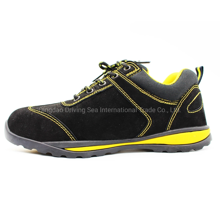 Suede Leather Rubber PU Sole Steel Toe Sport Safety Shoes