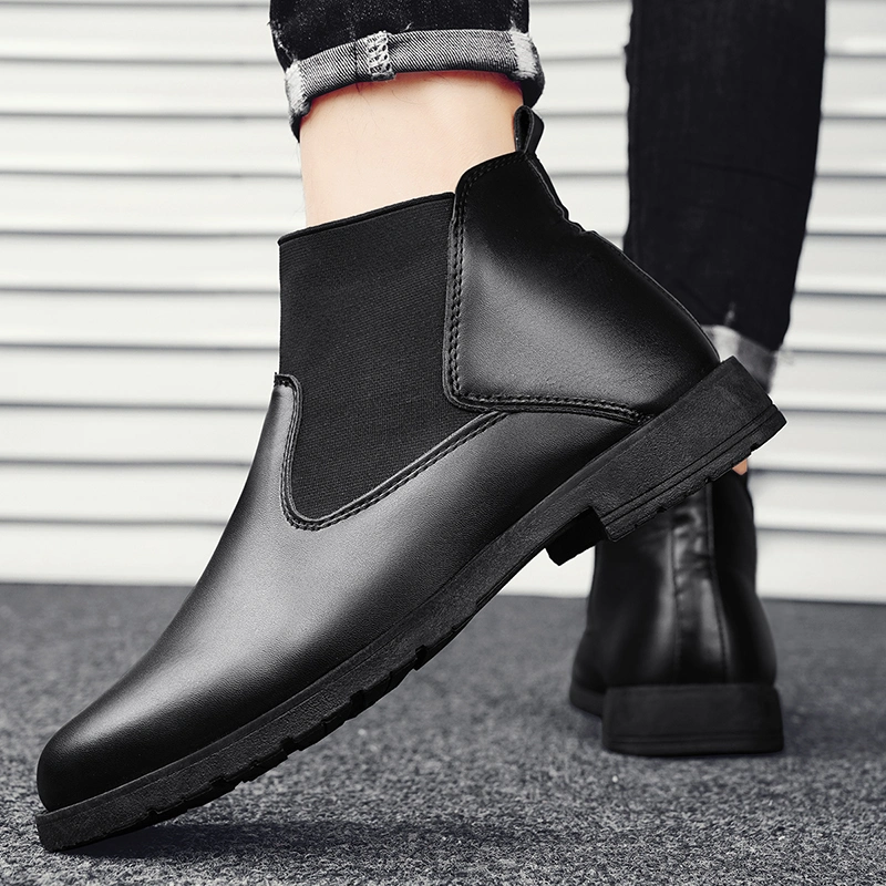 Campus Men Casual High Top Slip on Party Leather Shoes