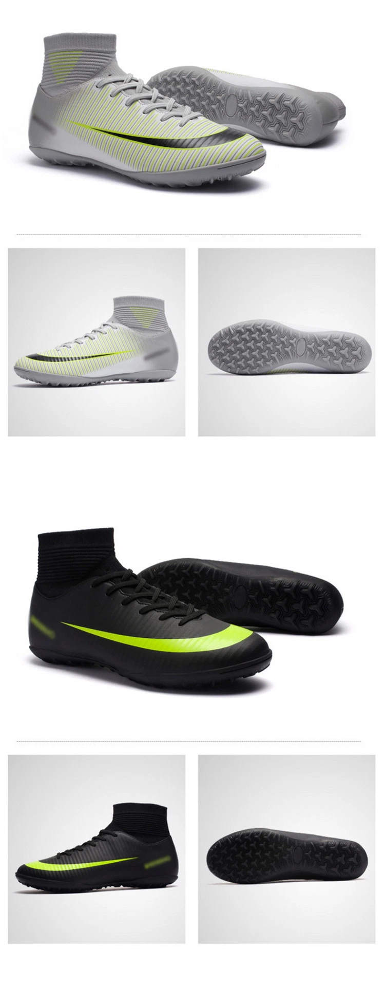 2023 New Athletic Men Football Sneaker/Sports Shoes with Rubber and Imitation Leather