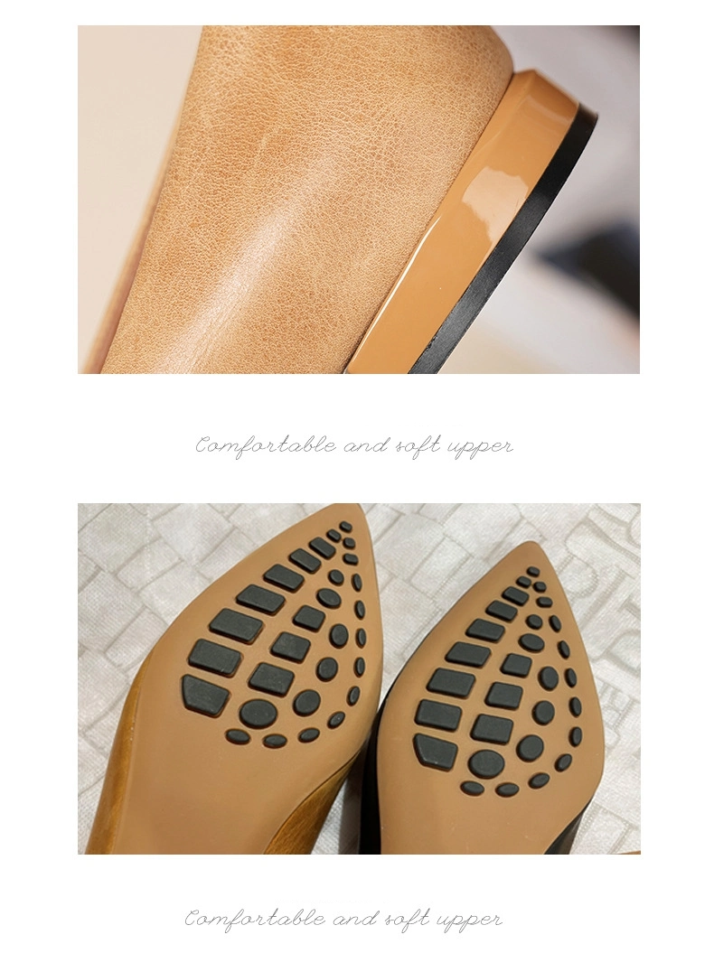 Genuine Leather Women Fashion Flat Heel Casual Shoes Lady Leather Footwear