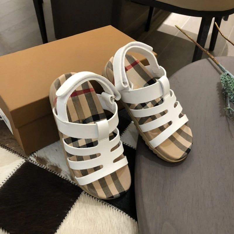 Designer Factory Price Wholesale Price High End Luxury Boys Girls Children&prime;s Shoes Children&prime;s Shoes Children&prime;s Sandals Black