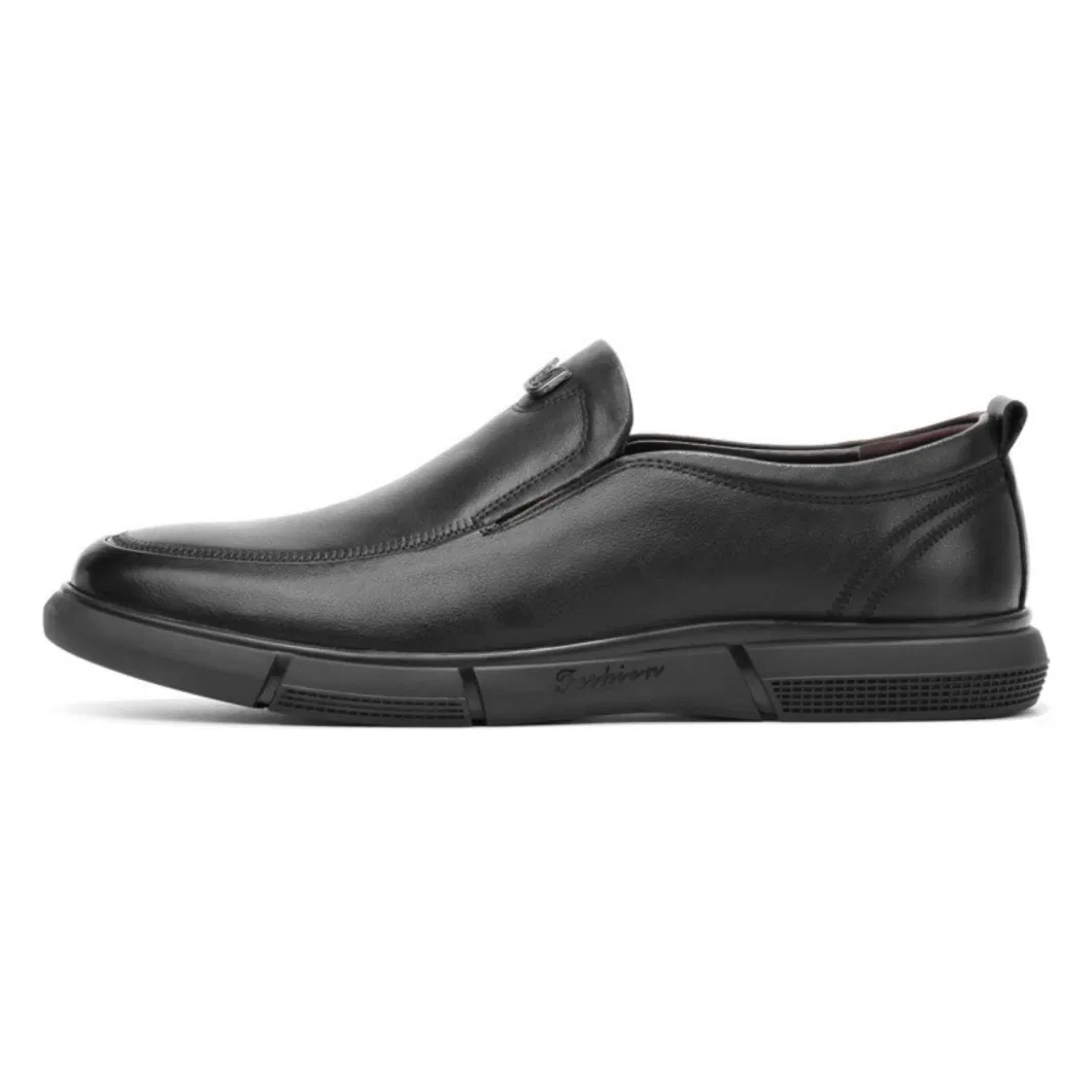 Men&prime; S Shoes Leather Slip-on Business Casual Men&prime; S Shoes