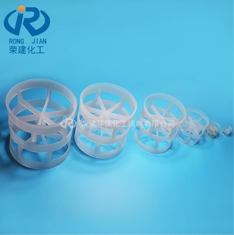 Plastic Pall Ring for Tower Random Packing PVC PP PFA PVDF Material