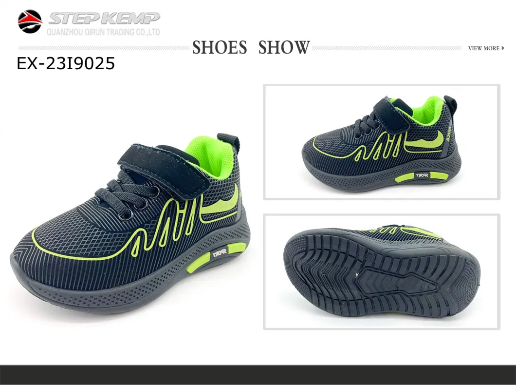 Injection PVC Sole PU Upper Print Children&prime; S Casual Sports Shoes Ex-23I9025