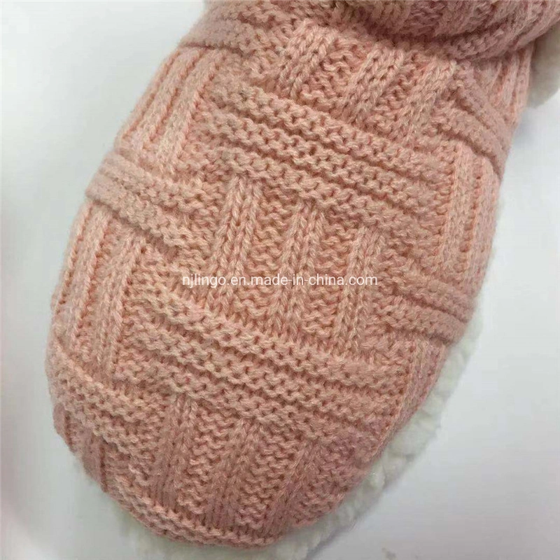 Warm Knitted Winter Home Cozy Women Boots Ladies Indoor Soft Slippers Shoes