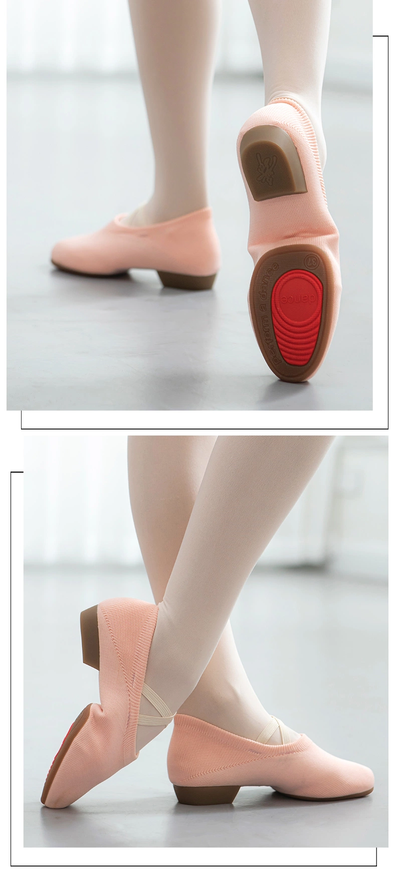 Soft Dancing Shoes Wholesale Flying Fabric Soft Low-Heeled Ballet Shoes