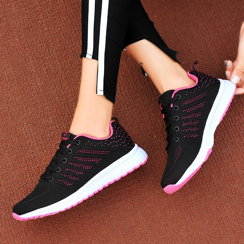 Cheap Lace up Women Sport Trainers Jogging Shoes