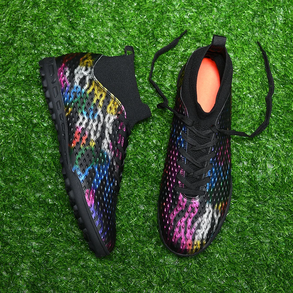 New Comfortable Outdoor Sport Football Family Size OEM and ODM Factory Soccer Shoes