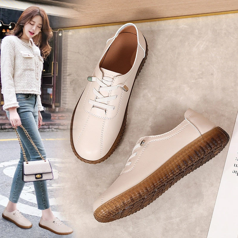 New Arrival Women&prime;s Fashion Shoes Flat Sole Breathable Comfort Slip on Elastic Casual Shoe for Ladies Loafer