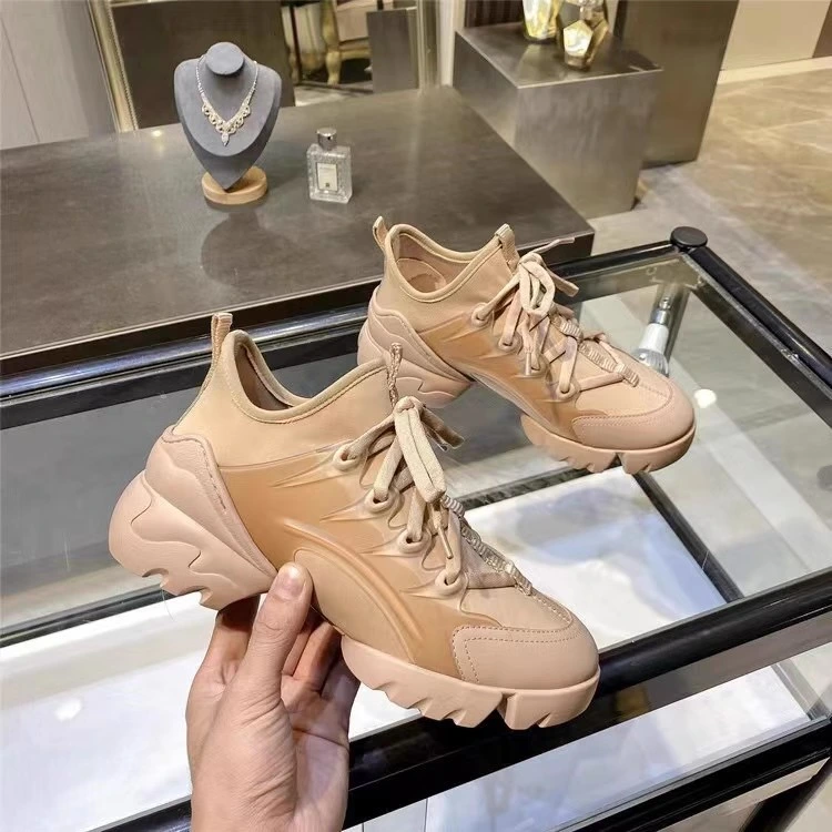 High Quality Casual Walking Style Shoes Women Luxury Brand Leather Designer Shoes Women Famous Brands