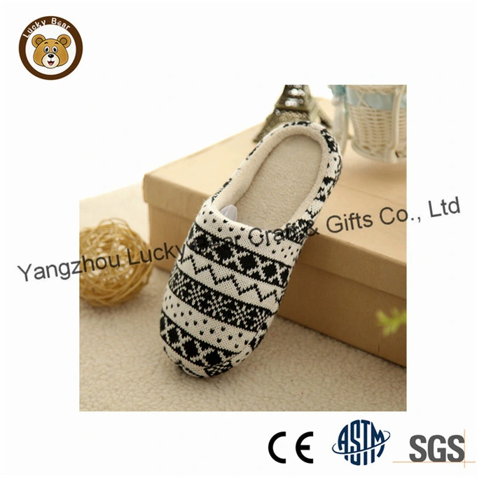 OEM Knitted Material Woman Indoor Shoes