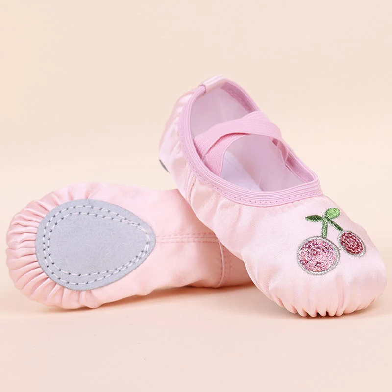 Slippers Split Sole Ballerina Practice Shoes Satin Ballet Dance Shoes