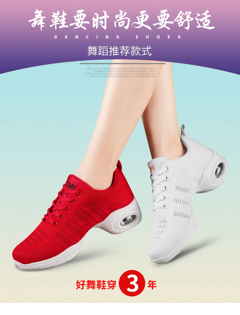 New Arrival Mesh Soft Sole Sneakers Adult Women Modern Dance Shoes