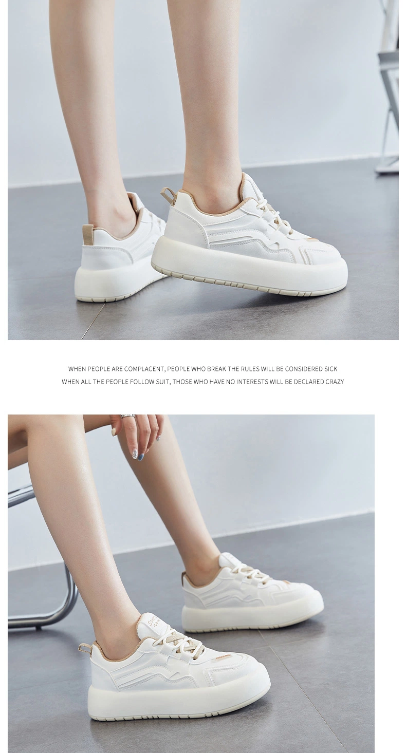 OEM White Board Sneakers Women Casual Walking Style Shoes