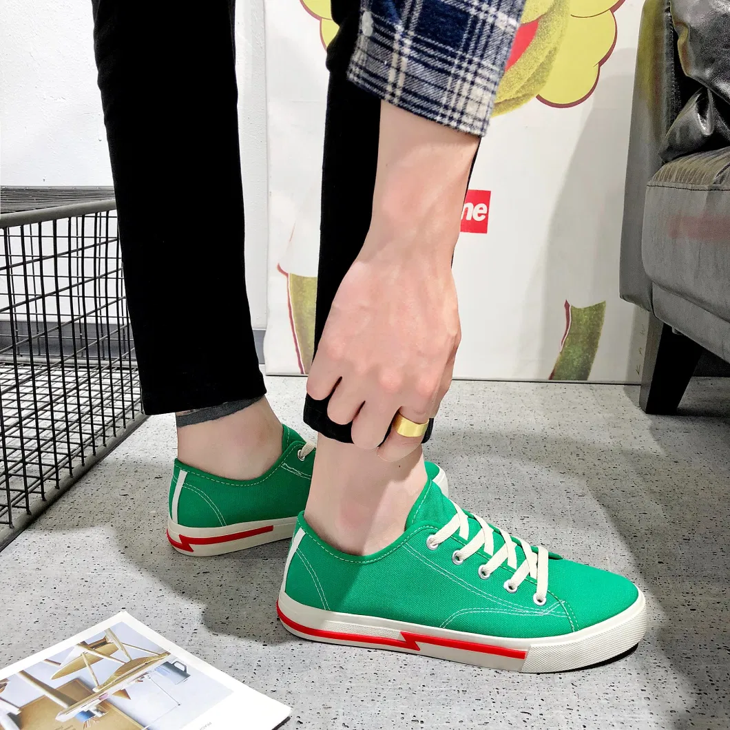 2023 Stylish Canvas Thick Sole Women Walking Style Leisure Wear Comfortable Ladys Sneakers Female Girls Shoes