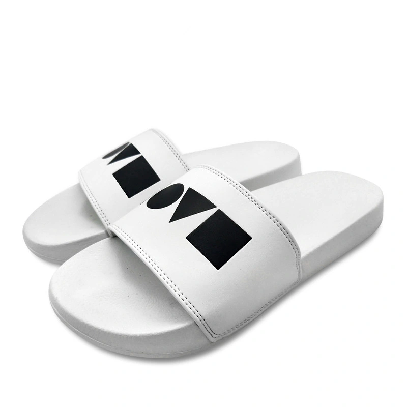 New EVA Shoes Flip Flops Style PU Upper Men Slippers Indoor Use Black Aand White Slippers for Men