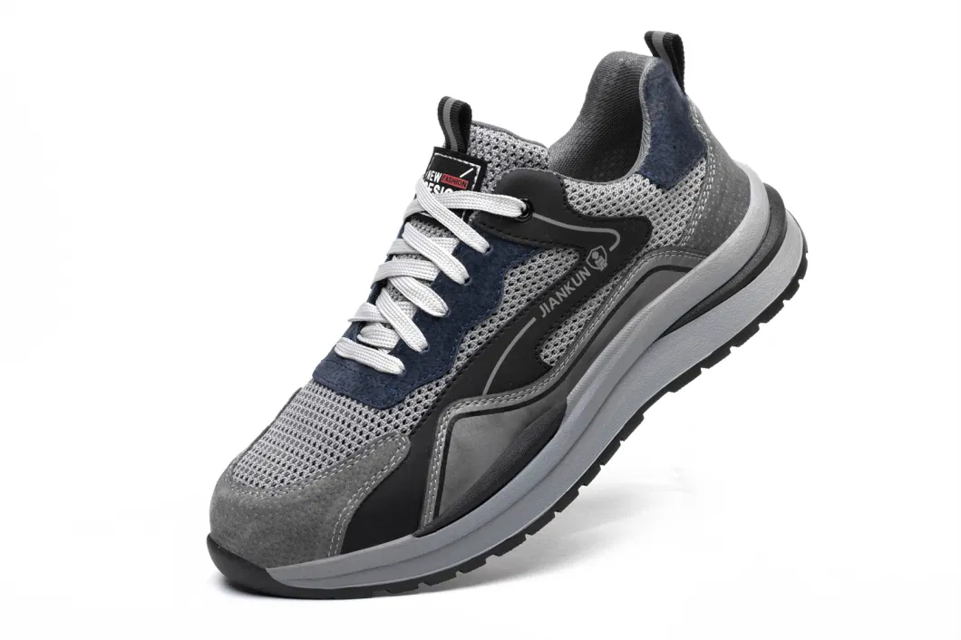 Casual Style Microfiber Leather Sports Safety Shoe Manufacturer