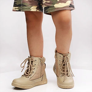 Boys Girls Outdoor Ankle Hiking Boots Trekking Walking Shoes Military Work Combat Jungle Boots