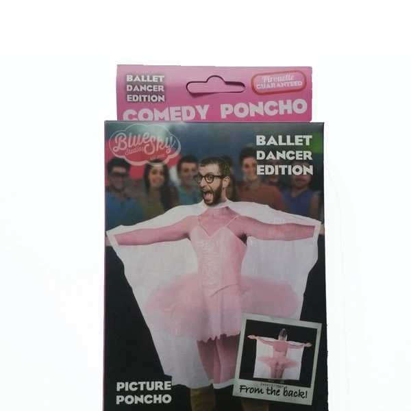 Customizing Full Printing Ballet Raincoat plastic Poncho