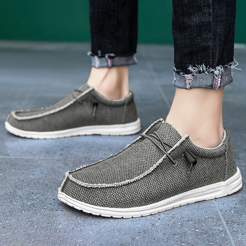 Men&prime;s Slip on Loafer Sport Sneaker Fabric Walking Style Running Shoes for Men