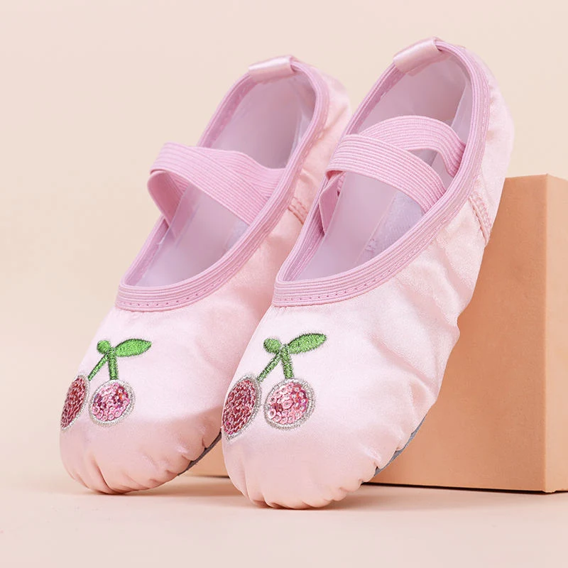 Slippers Split Sole Ballerina Practice Shoes Satin Ballet Dance Shoes