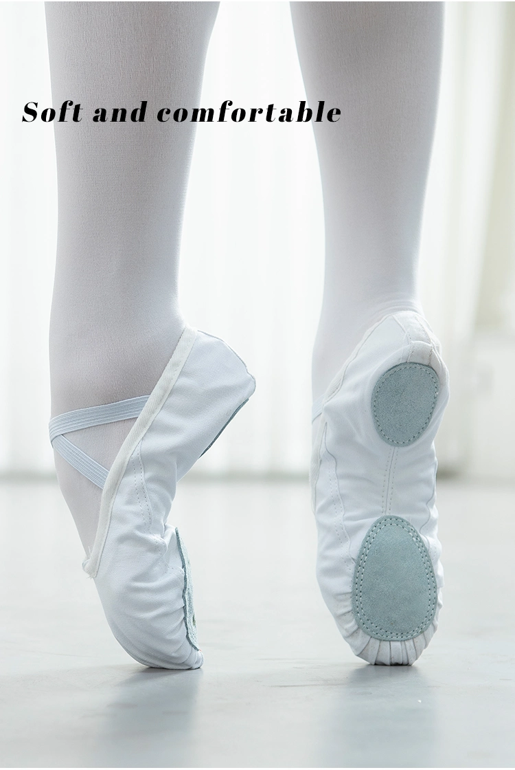 Whitestretch Canvas Ballet Shoes Wholesale Custom Cotton Fabric 002