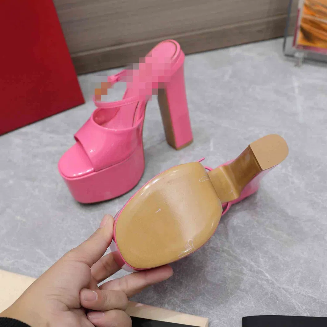 Crystal Sexy Women&prime; S Shoe Transparent Open Toe Platform 20cm High Heel Sandals Stripper Dance Women Shoes