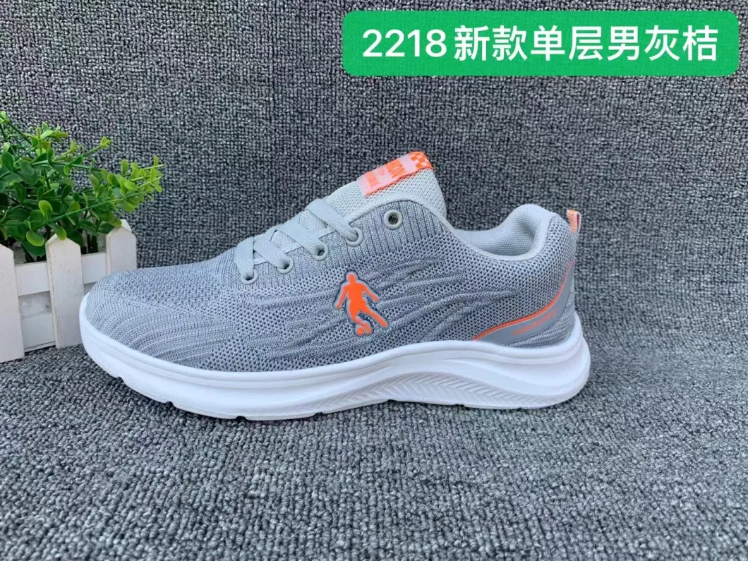 Wholesale Men Sports Casual Fashion Walking Climbing Gym Train Running School Footwear Latest Sneaker Leisure Comfort Breathale Flyknit Shoes for Male