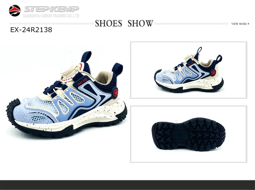 Boys Comfort Trekking Outdoor Sports Hiking Breathable Mesh Running Shoes Ex-24r2138