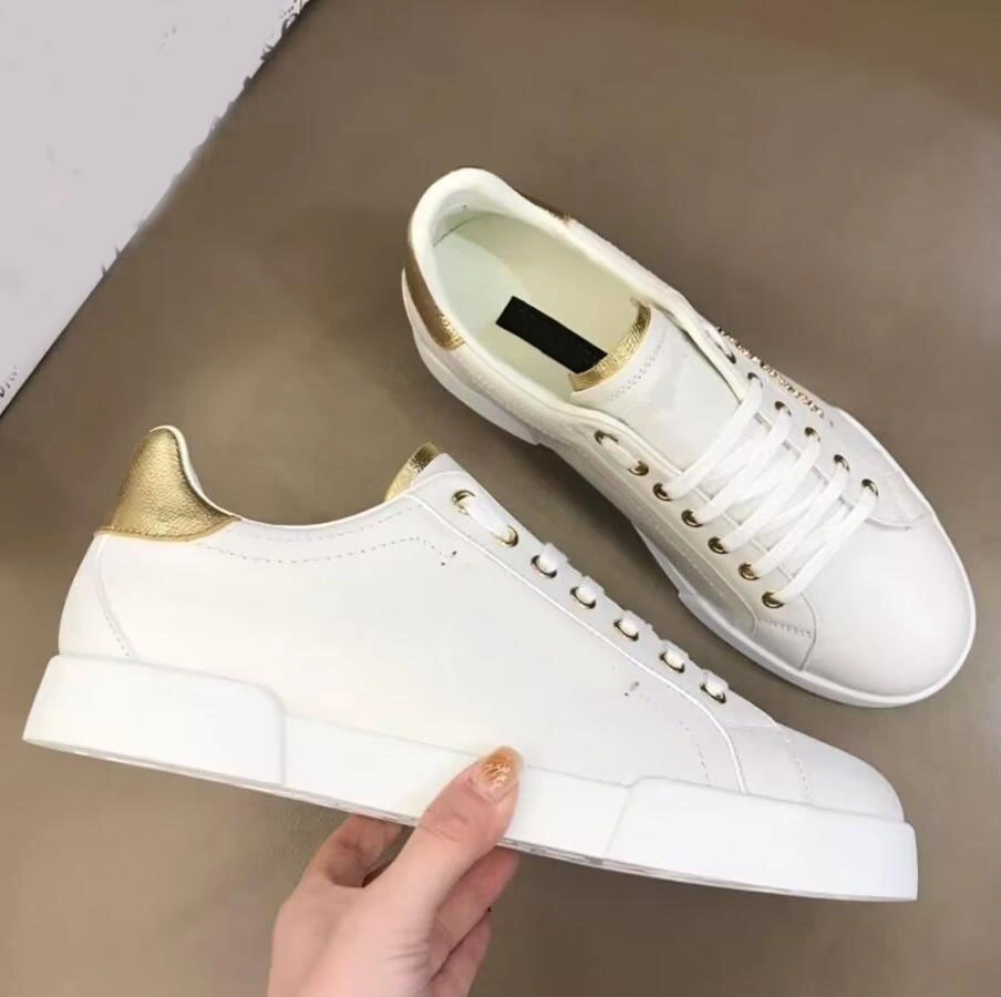 Luxury Brand Casual Shoes Designer Letter Men Shoes High Quality Women Fashion and Comfortable Calf Leather Breathable Low Top Outdoor Sports Walking Shoes