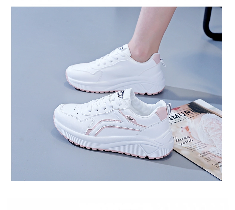 Popular Good Price Mesh White Sneakers Women Platform Walking Style Casual Shoes