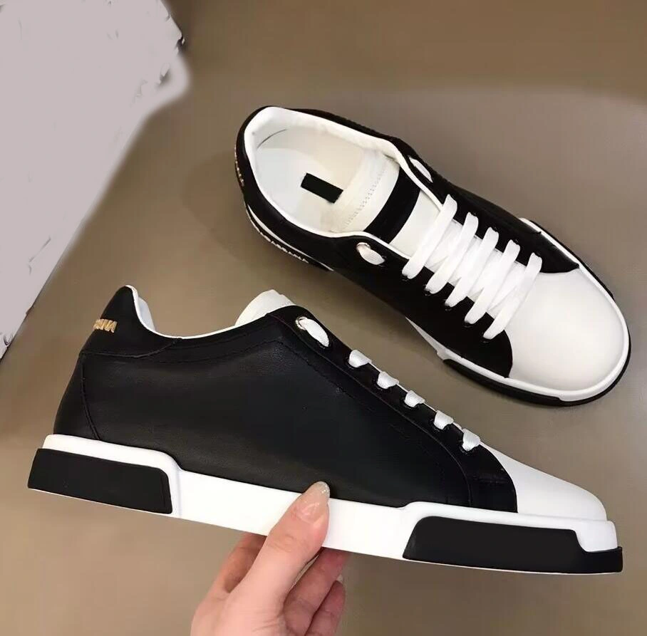 Luxury Brand Casual Shoes Designer Letter Men Shoes High Quality Women Fashion and Comfortable Calf Leather Breathable Low Top Outdoor Sports Walking Shoes