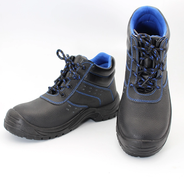 Leather Work Sport Safety Shoes Leather and Mesh Sole PU