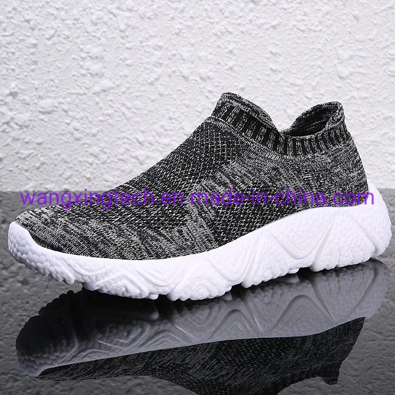 Wholesale OEM Branded Shoes Wool Knitted Sneakers Men&prime;s Casual Fashion Breathable Socks Womens Sports Shoes