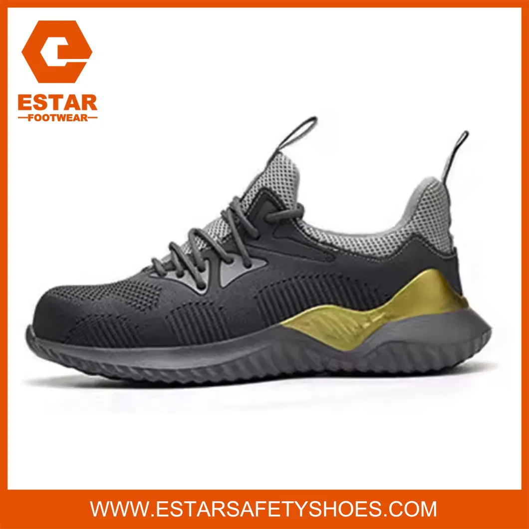 Sports Breathable Fibreglass Composite Toe Boa Lace Fast Release CE Safety Shoes