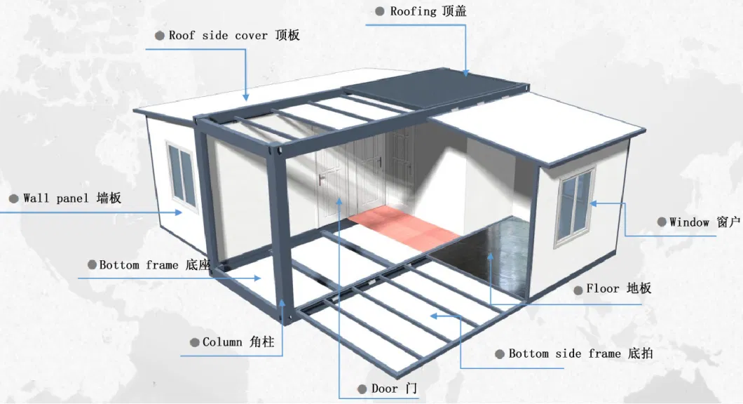 Luxury Resort Apartment Modular Portable Modern Design for Living House Mobile Prefabricated Expandable House Building