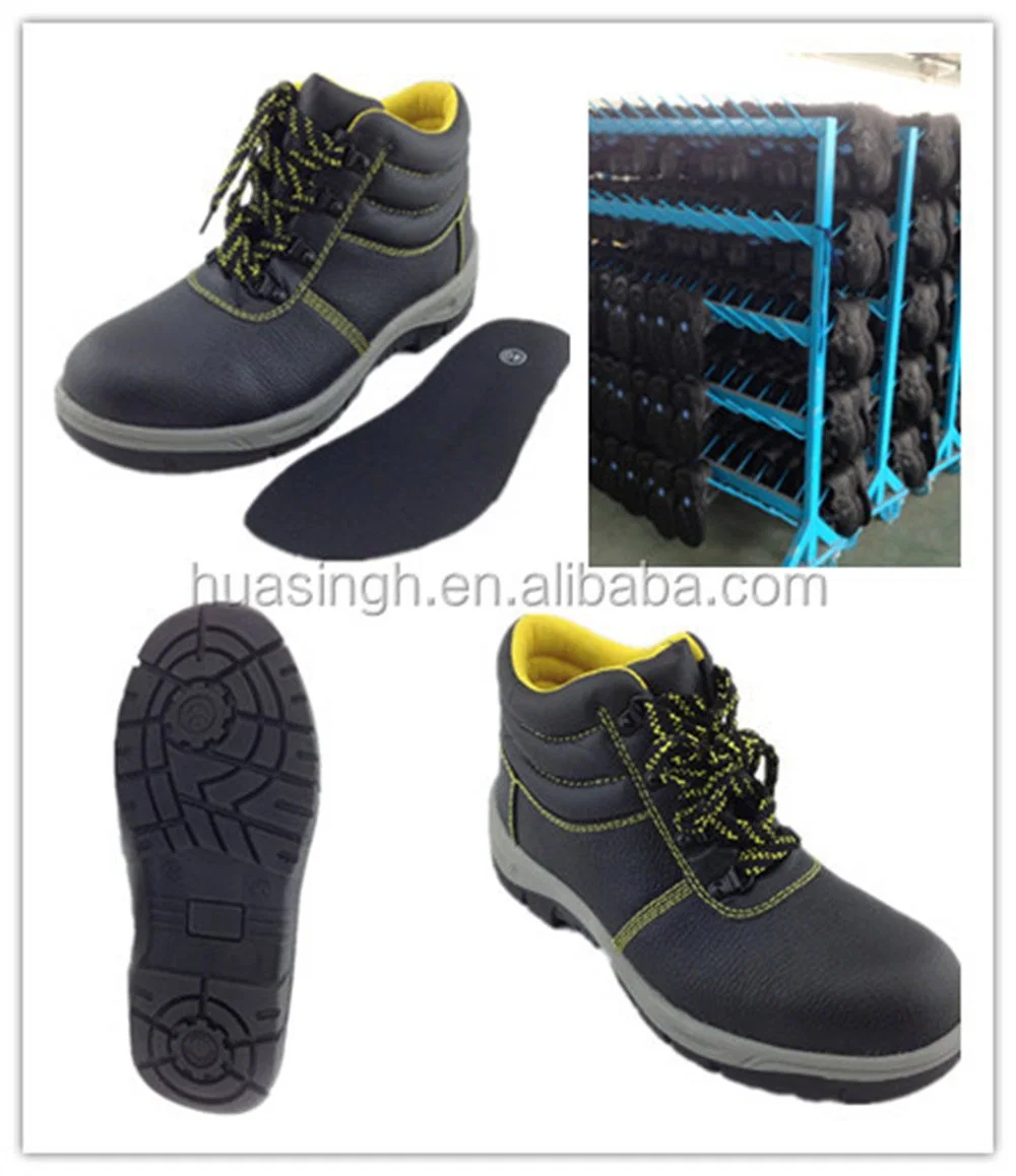 Gww, Hot Selling Anti-Puncture PU-PU Injection Outsole Safety Shoe Breathable Yellow Mesh Fabric Lining Work Shoe Popular in UAE HSB010