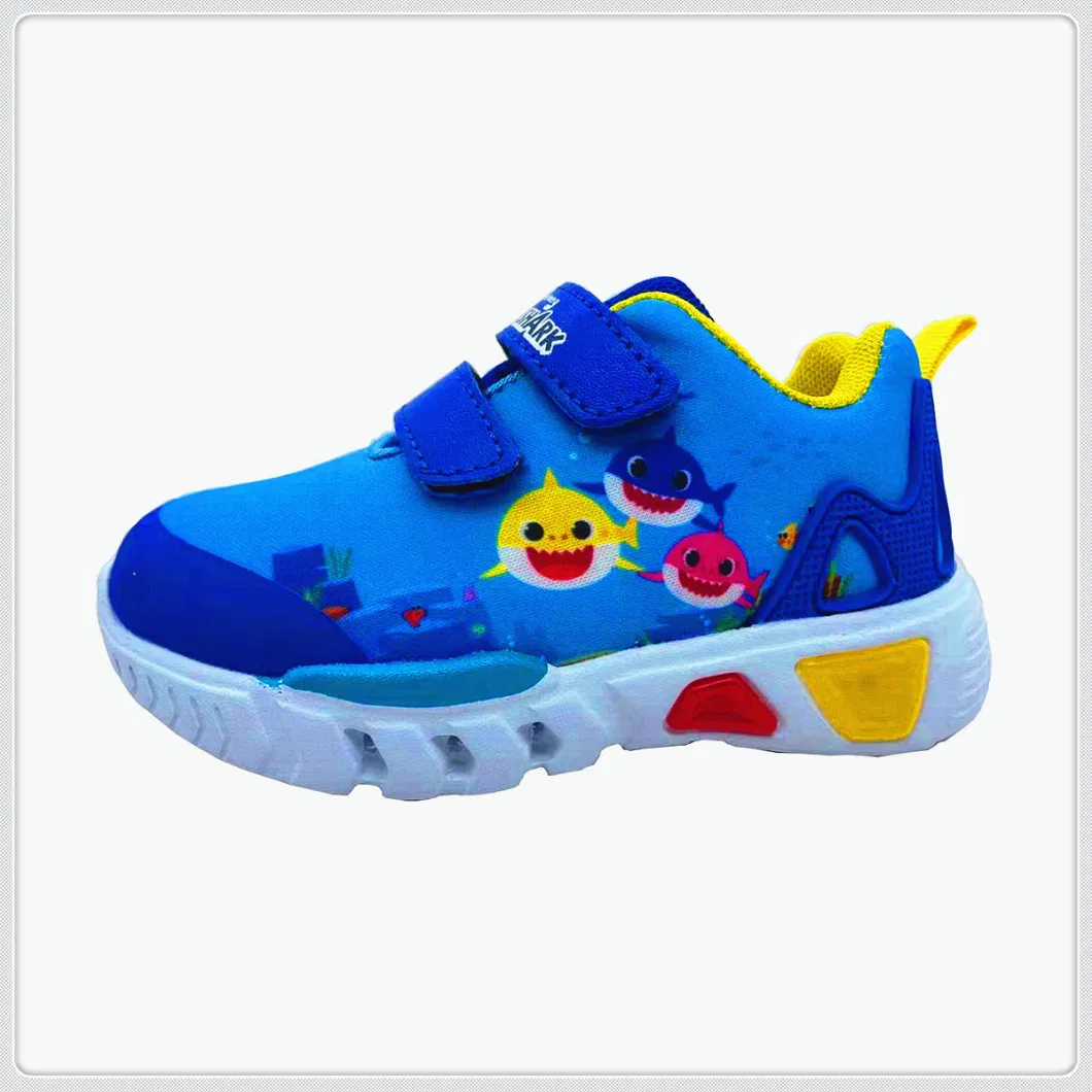 New Design Kids Boy LED Shoes Custom Logo Casual Walking Style Shoes