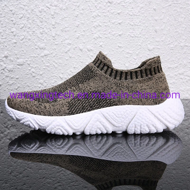 Wholesale OEM Branded Shoes Wool Knitted Sneakers Men&prime;s Casual Fashion Breathable Socks Womens Sports Shoes