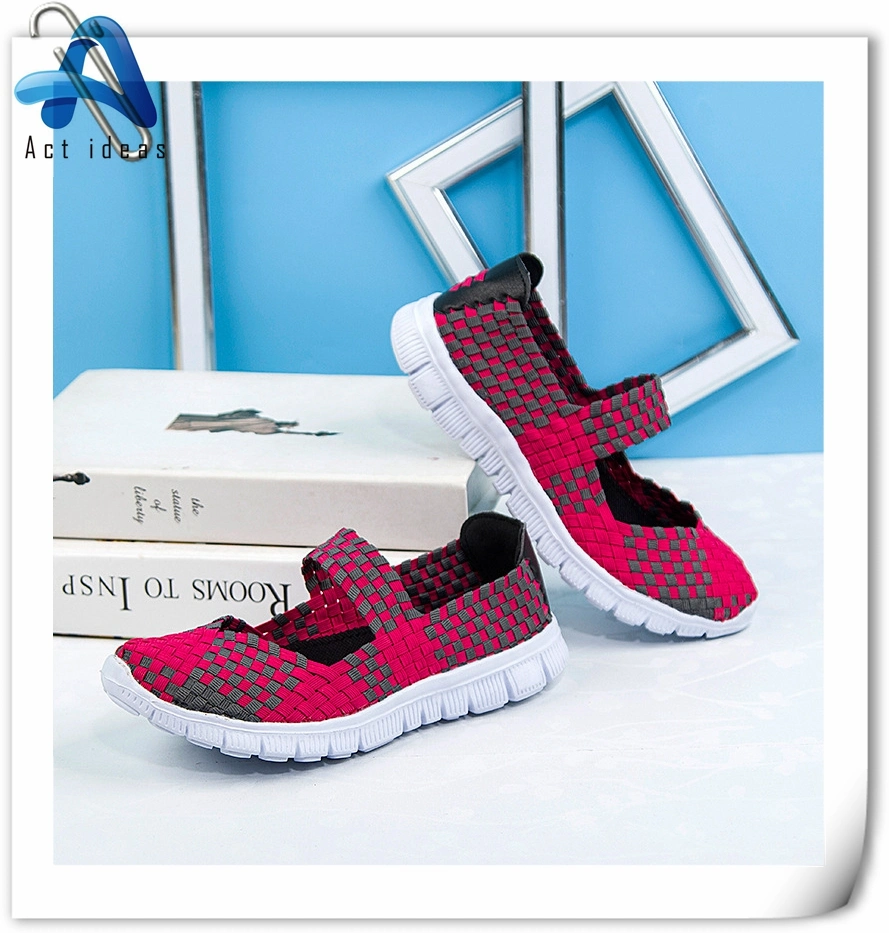 Breathable Handmade Comfortable Walking Woven Shoes for Women