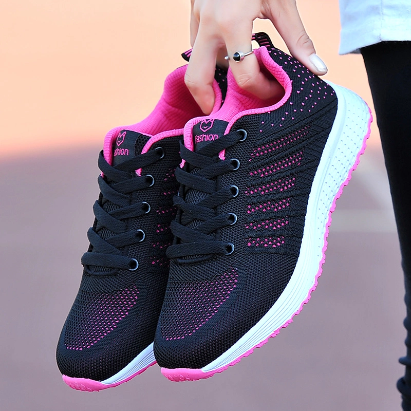 Cheap Lace up Women Sport Trainers Jogging Shoes