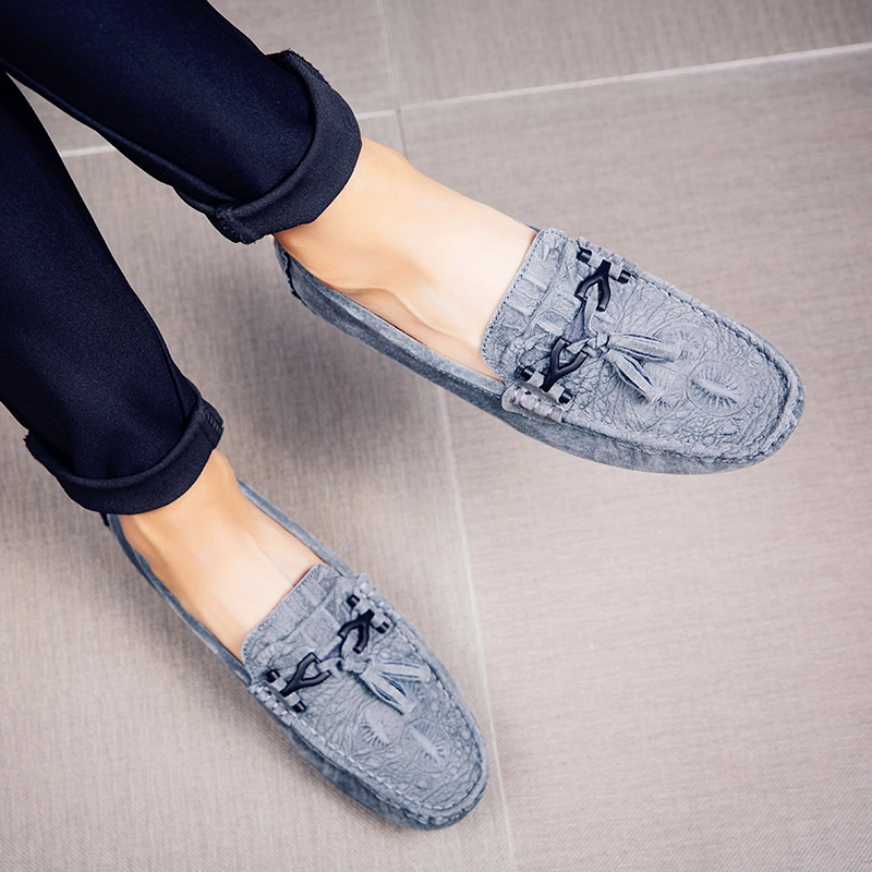 Men Casual Shoes Fashion Male Shoes Suede Leather Men Loafers Leisure Moccasins Slip