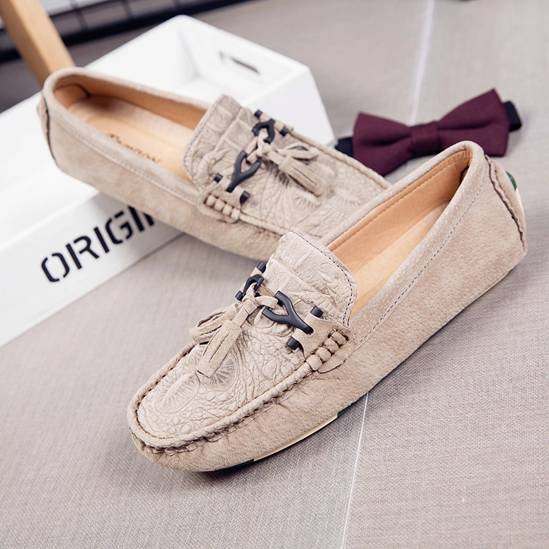 Men Casual Shoes Fashion Male Shoes Suede Leather Men Loafers Leisure Moccasins Slip