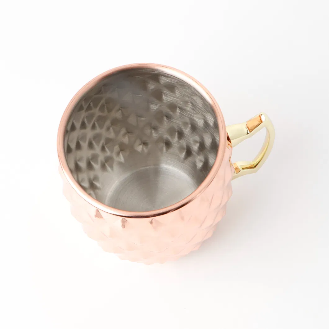 Moscow Mule Copper Mugs Stainless Steel Lined Cocktail 530ml