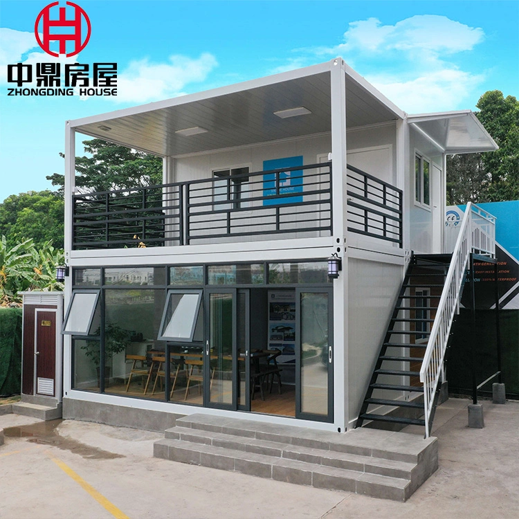 Prefab Container House Apartment Office Family Business Prefabricated Steel Structure Coffee Shop Wooden Style