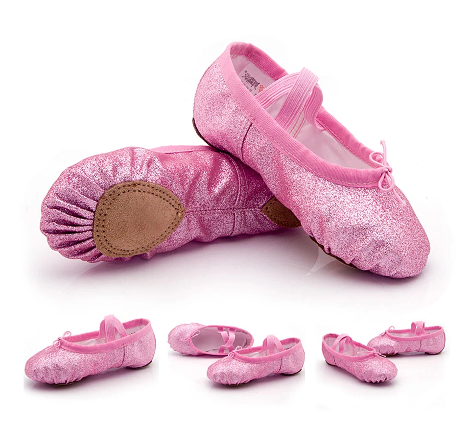 Soft Sole Flat Yoga Slippers Blue Pink Children Women Ballet Dance Shoes