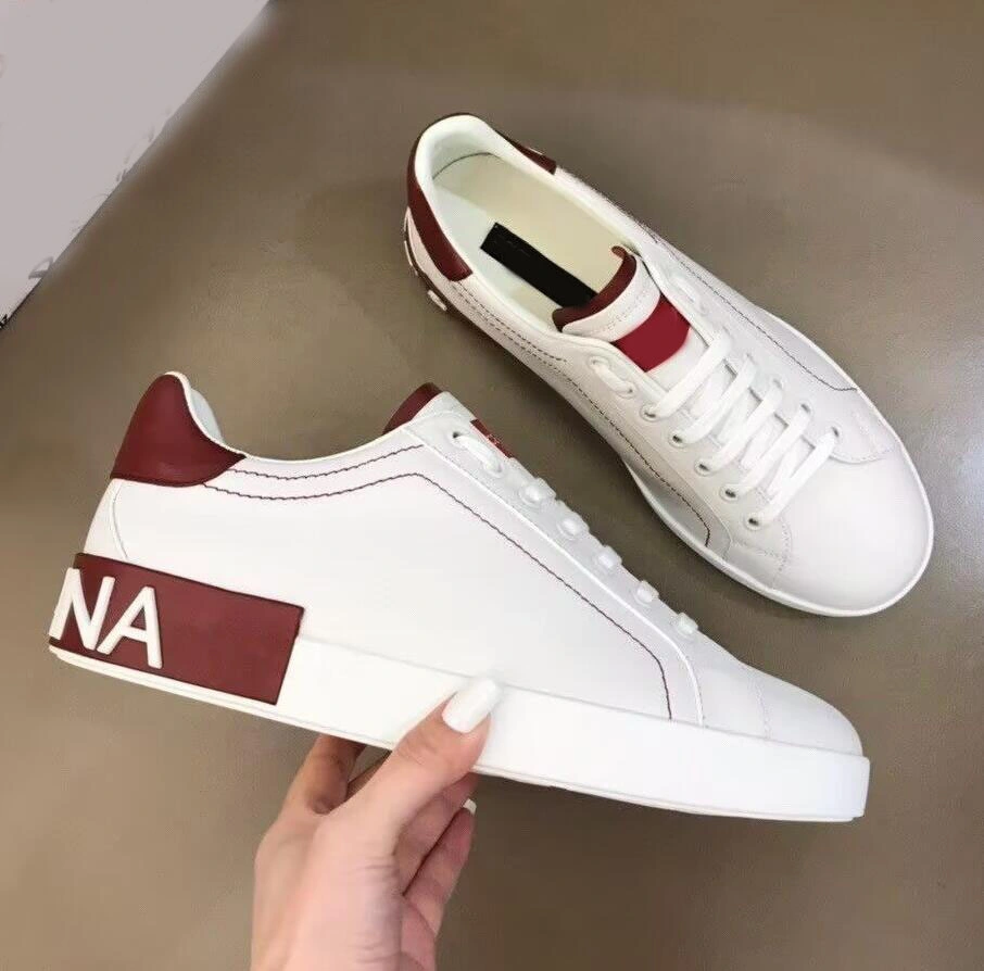 Luxury Brand Casual Shoes Designer Letter Men Shoes High Quality Women Fashion and Comfortable Calf Leather Breathable Low Top Outdoor Sports Walking Shoes