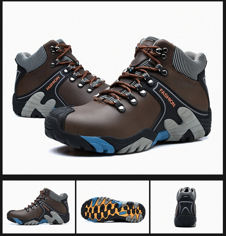 Mountain Climbing Shoes Waterproof Anti-Slip Trekking Sneakers Ankle Men Hiking Shoes